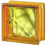 стеклоблок, Растительный желтый/оранжевая полоса, Vegan yellow/colored band: orange