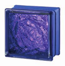 стеклоблок, Изысканный фиолетовый/голубая полоса, Sophisticated violet/colored band: blue